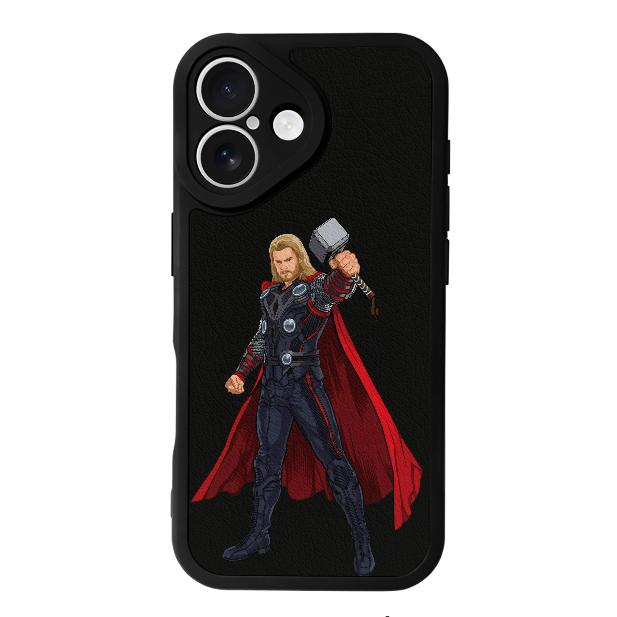 （画像用） アベンジャーズ The Avengers 【iPhone 16シリーズ対応】シリコンスマホケース（レザー調） 材質：シリコン